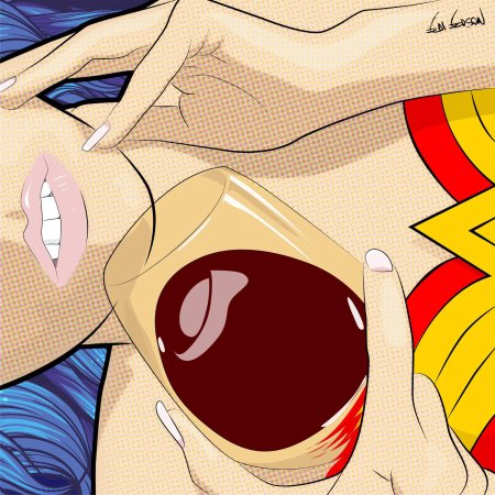 Чудо женщина поп арт