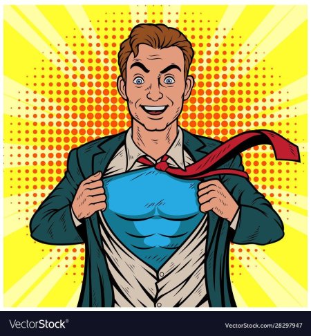 Поп арт супергерой