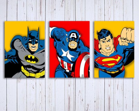 Картины с супергероями