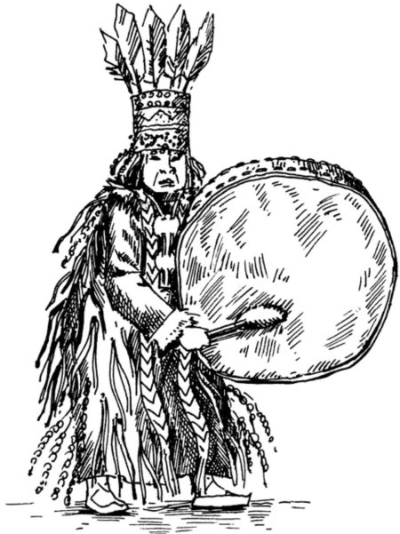 Шаман иллюстрация