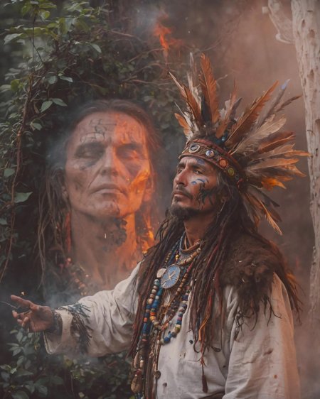 Портрет индейца