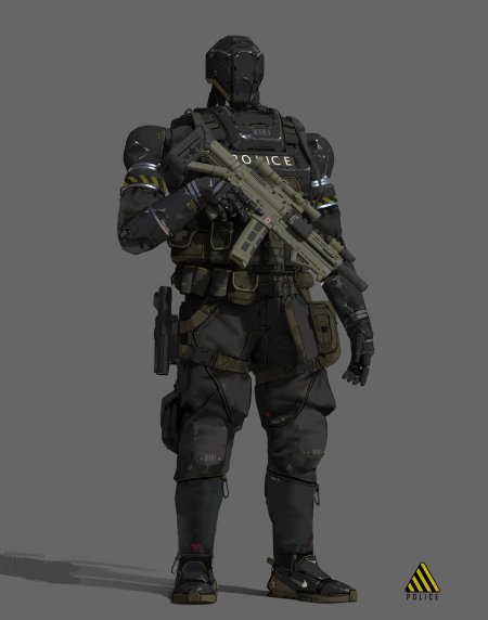 Милитех киберпанк солдаты