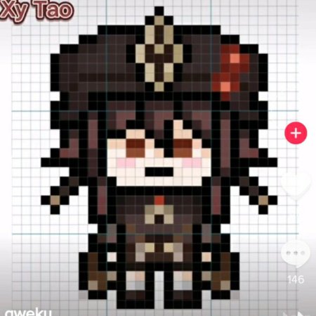 Пиксельные герои геншин