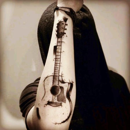 Тату гитара