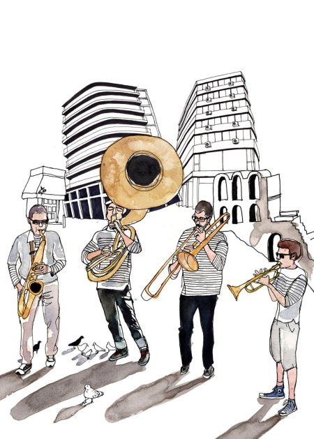 Музыкант рисунок