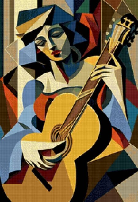 Пикассо гитарист картина