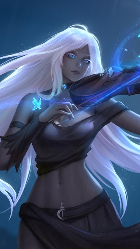 Девушка скрипка