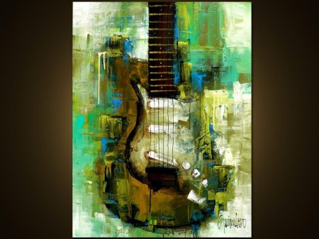 Картина маслом гитара