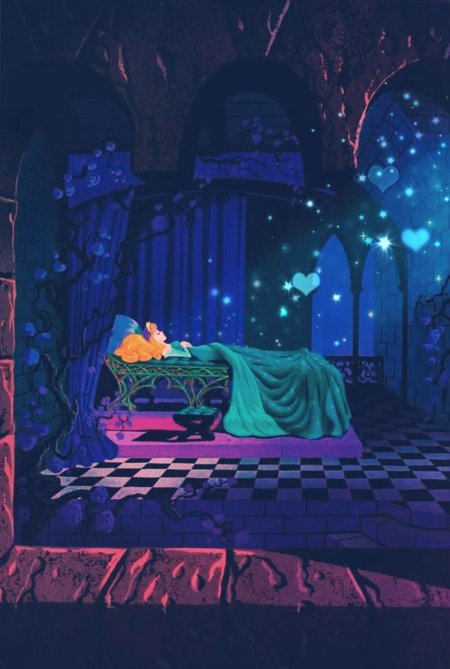 Спящая красавица дисней дворец