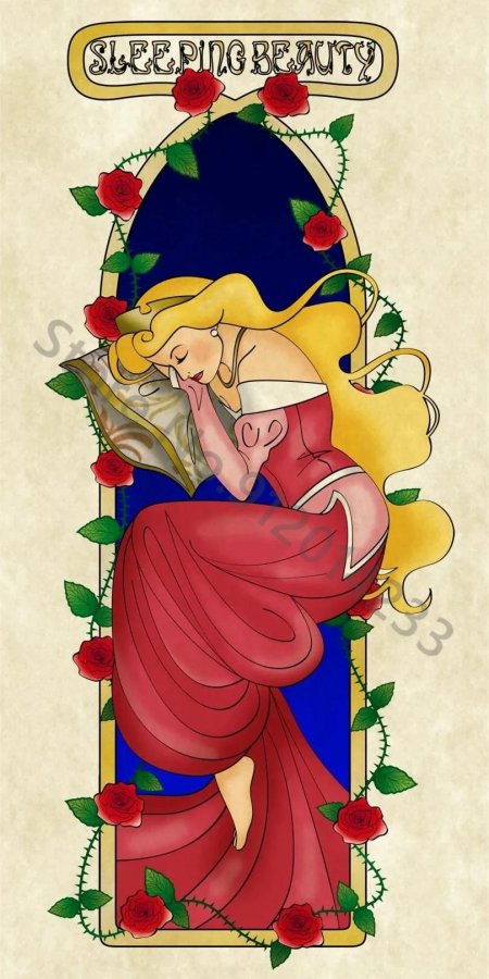 Арт нуво принцессы дисней