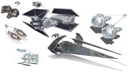 Концепт арты звездолетов star wars