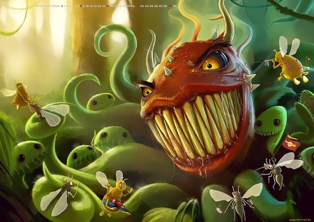 Венерина мухоловка арт