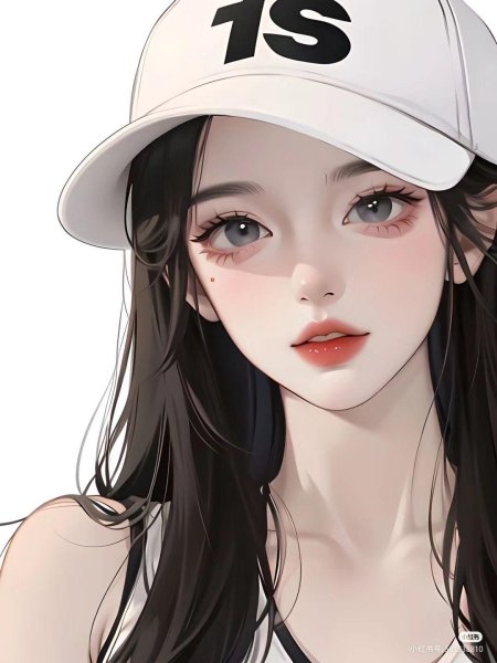 Милая девушка в стиле аниме