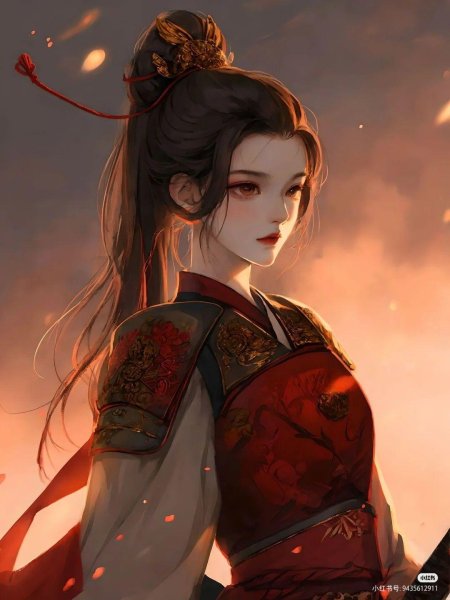 Красивая аниме девушка