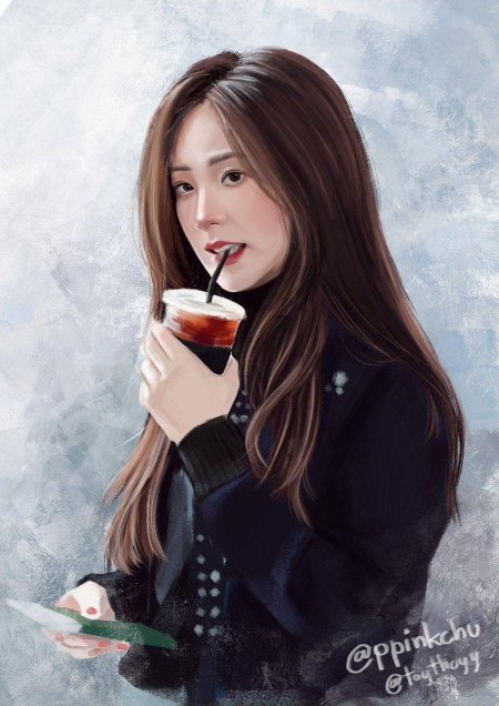 Корейская девушка арт