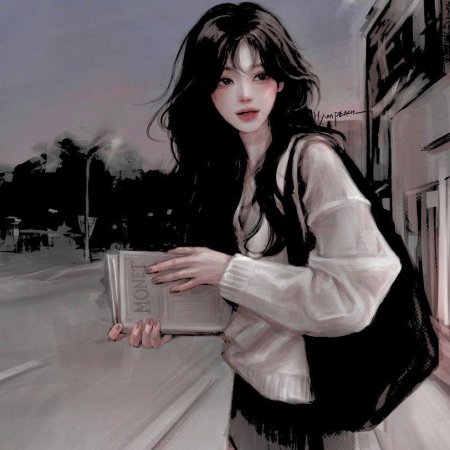 Красивая аниме девушка