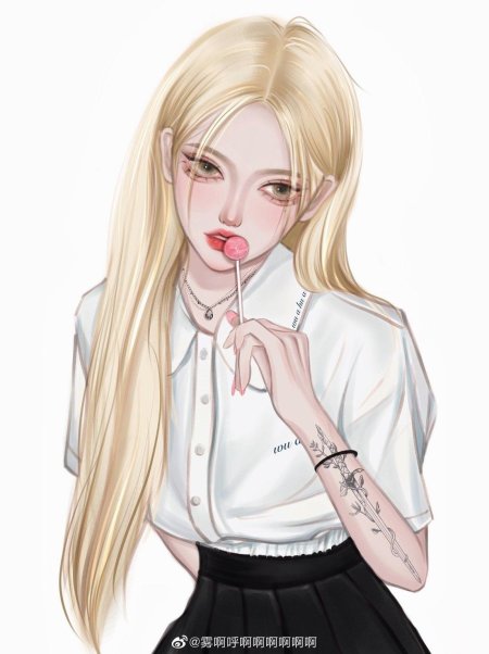 Красивая аниме девушка