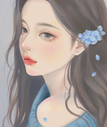 Красивая аниме девушка