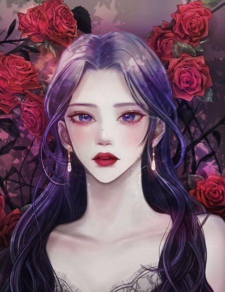 Красивая аниме девушка