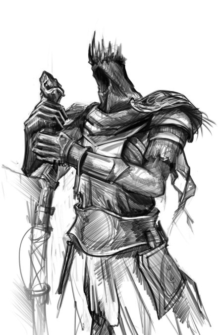 Рыцари карандашом дарк соулс