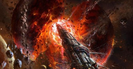 Разрушенный космический корабль