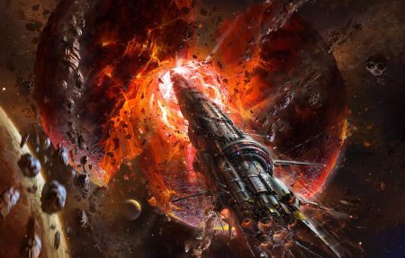 Разрушенный космический корабль