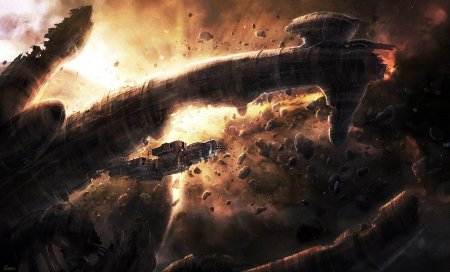 Дереликт чужой корабль