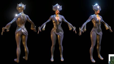 Варфрейм лотос в полный рост