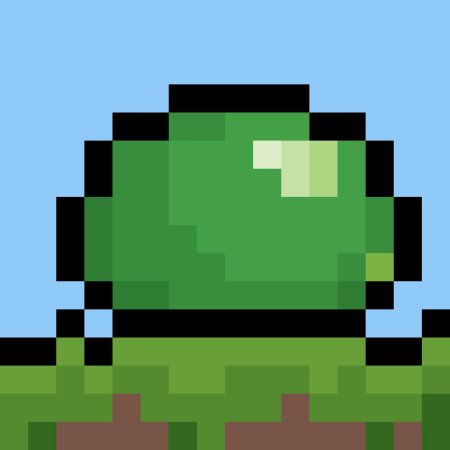 Зелёный слизень террария