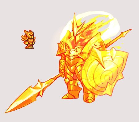 Броня солнечной вспышки террария арт