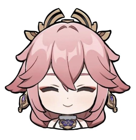 Яэ мико чиби геншин стикеры