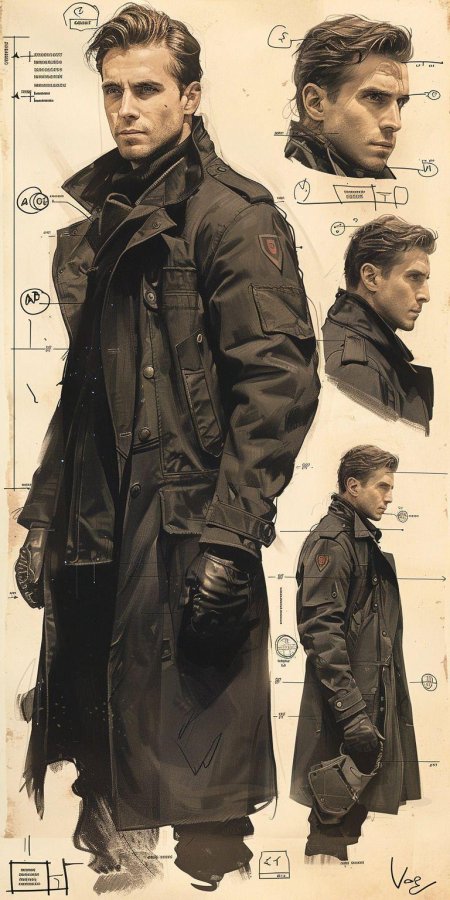 Мужской плащ