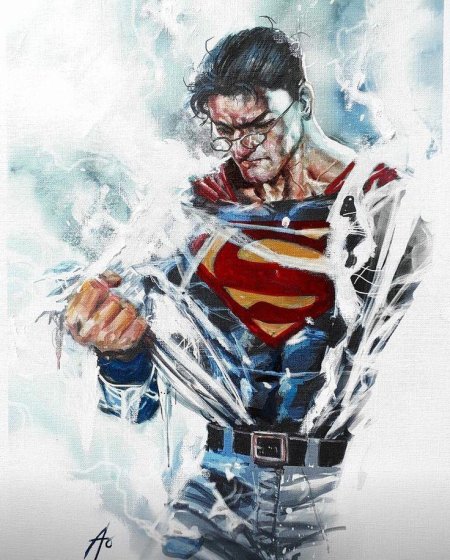 Супермен комикс арт