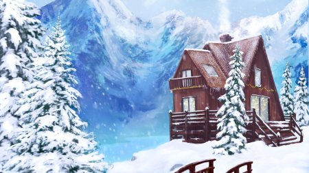 Обои хижина