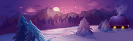 Зимний пейзаж минимализм