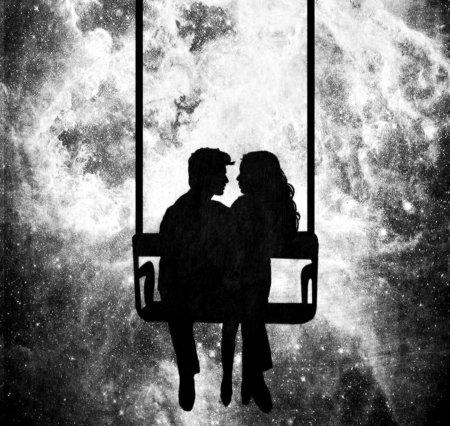 Влюбленные на качелях