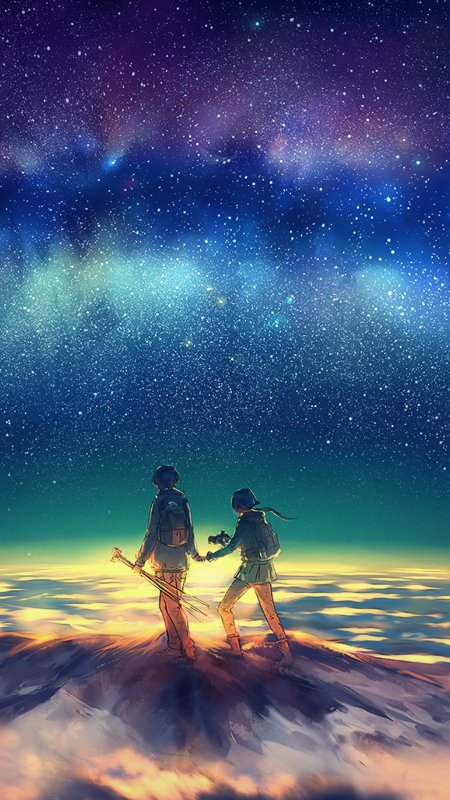 Ночное небо аниме