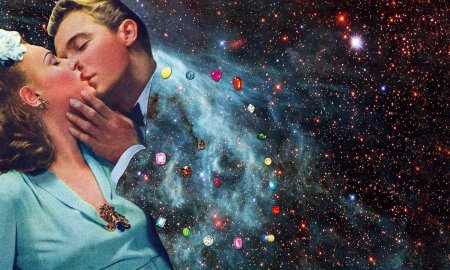 Мужчина и женщина космос