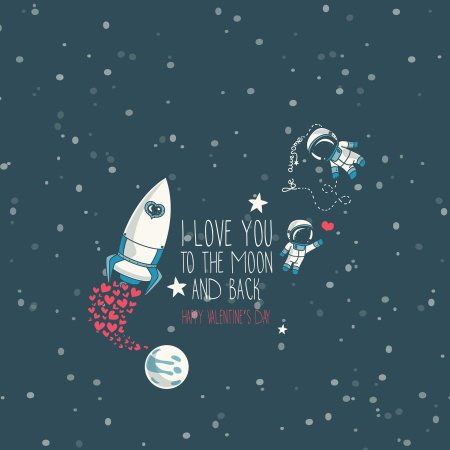 Поздравление с днем рождения в космическом стиле