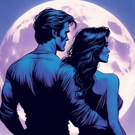 Влюбленные под луной