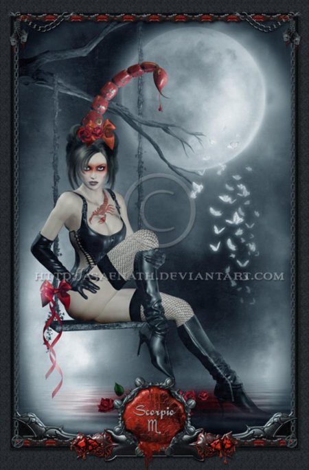 Скорпион знак зодиака готика