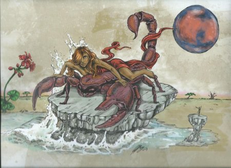 Скорпион знак зодиака арт