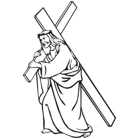 Jesus carrying the cross