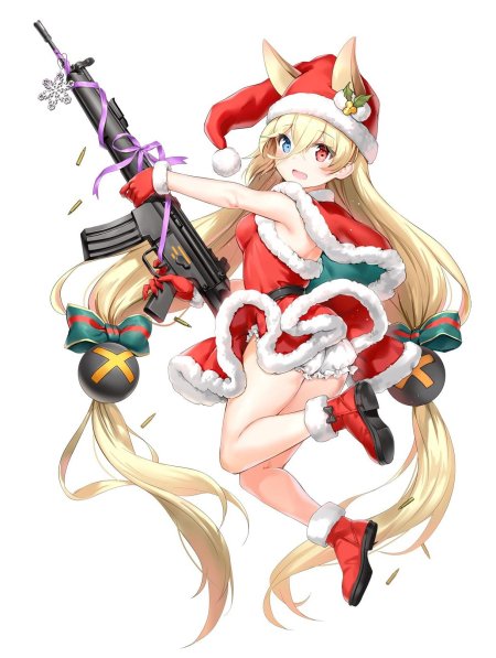 Новогодние аниме тян