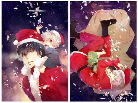 Новый год аниме арт