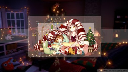 Новогодние девочки аниме