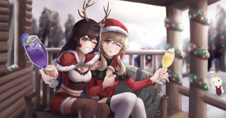 Новогодний сяо геншин