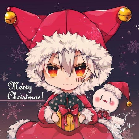 Новогодние аниме арты