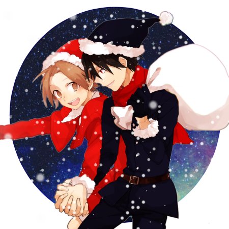 Аниме мерри кристмас мальчики