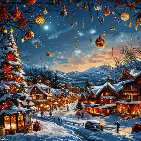 Зима рождество